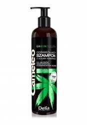 Delia Cameleo Green Hair Care shampoo 250ml - Nawilżająco-wygładzający Szampon z Olejem Konopnym