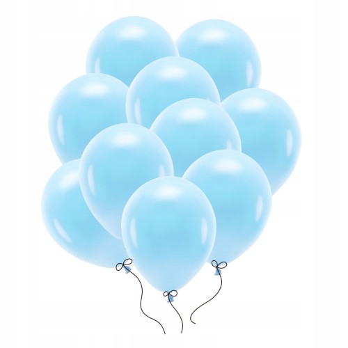 Balony Eco pastelowe 26 cm, błękitne, 100 szt.